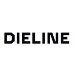 Dieline logo showcasing branding design on a white background.