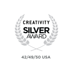 Creativity silver award logo from the top digital marketing agency in Dubai.