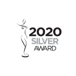 2020 silver award logo design by a branding agency in Dubai.