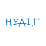 The hyatt logo on a white background.
