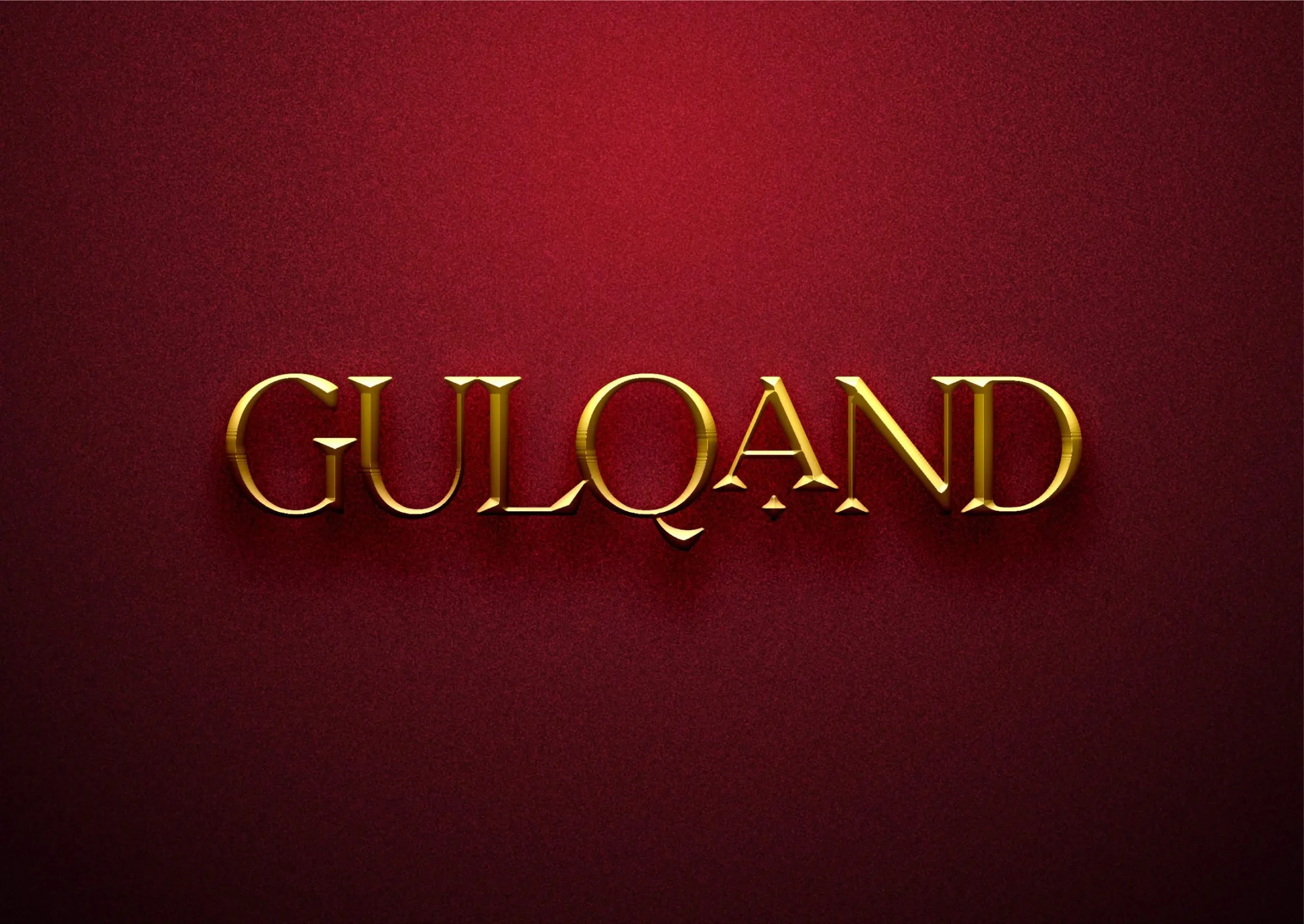 The word guland on a red background.