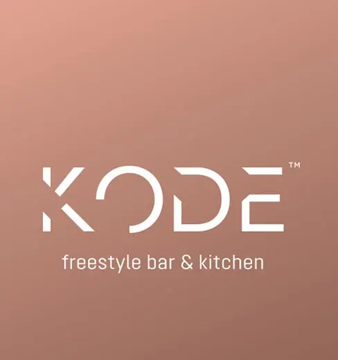 The logo for kode freestyle bar & kitchen.