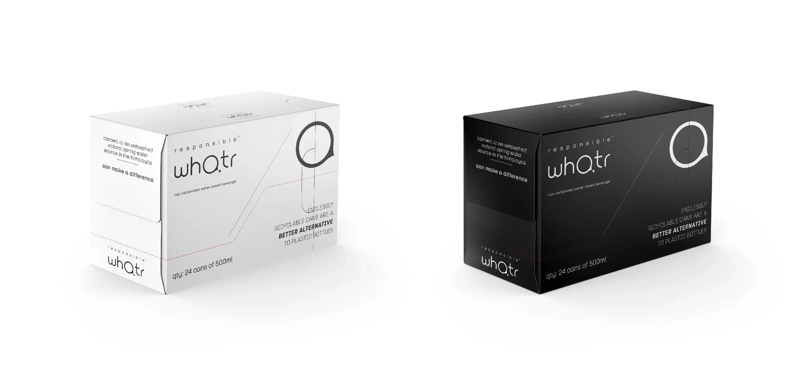 Two black and white boxes on a white background.