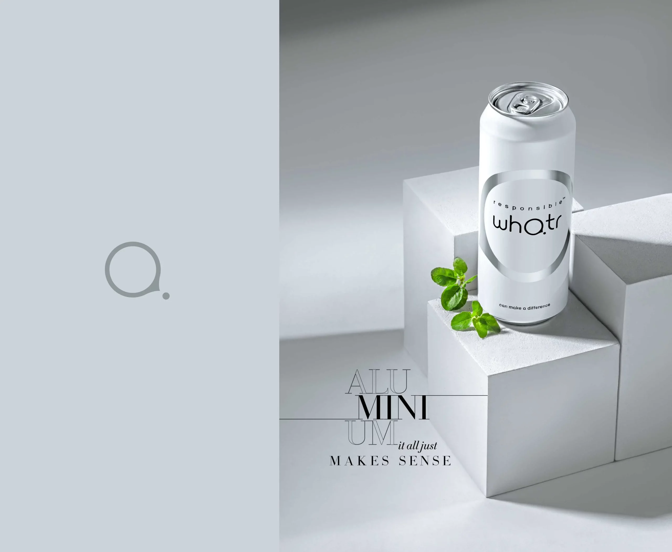 A can of mint iced tea sitting on top of a stack of cubes.